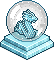 Icy Dragon Lamp Snow Globe